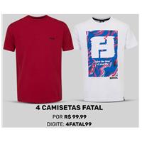Imagem da promoção 4 Camisetas Fatal