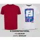 4 Camisetas Fatal em oferta