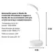 Luminária Abajur de Mesa LED Luz Recarregável Touch Haste Flexível Lâmpada De Estudo Sem Fio XZTD05 em oferta
