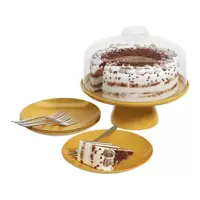 Boleira de Polipropileno com Tampa Coza - Celebration 25cm 9 Peças em oferta na Magazine Luiza