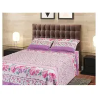 Jogo de Cama Casal Marcelino Têxtil Microfibra - 170 Fios Premier Sara 4 Peças em oferta na Magazine Luiza