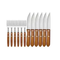 Conjunto De Churrasco 12 Peças: Garfos E Facas Metalúrgica Mor em oferta na Magazine Luiza