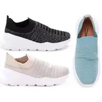 Tênis Vizzano Casual Sem Cadarço Feminino (3 Cores) em oferta na Magazine Luiza