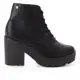 Bota Coturno Via Uno Salto Alto Feminina - Preto em oferta