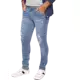 Calça Jeans Ecxo Skinny Rasgada Masculina em oferta