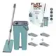 Mop Rodo Tirá Pó Esfregão Com Balde Flat Wash And Dry + refil extra - Mopwash em oferta