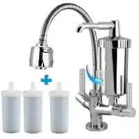 Torneira com Filtro de Cozinha Gourmet Bancada 2 refil extra - Forte Lar Metais em oferta na Magazine Luiza