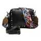 Bolsa Alice Monteiro Transversal Com Metais Feminina - Preto em oferta