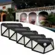 Kit 5 Luminária Parede Solar 100 Leds Luz Balizador Jardim - RY em oferta