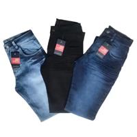 Imagem da promoção Kit 3 Calças Jeans Elastano Premium - Jeans Brasil