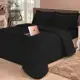 Kit 6 Pçs Edredom Dupla Face Casal Queen com Lençol Preto Cotex em oferta