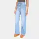 Calça Jeans Polo Wear Cintura Alta Feminina em oferta