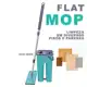 Limpeza Chão Mop Lava e Seca, conjunto balde esfregão auto espremível - CELESTE em oferta