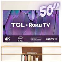Imagem da promoção Smart TV LED 50" 4K TCL Roku TV RP630 WiFi, Dual Band, 4 HDMI, 1 USB, Controle por Aplicativo, Googl