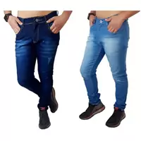 Imagem da promoção kit Com 2 calças jeans masculina Elastano - Mania do Jeans