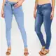 Kit 2 Calça Feminina Jeans Evidence Skinny Básica Cós Médio em oferta