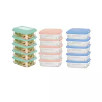 Imagem da promoção Jogo De Potes Vasilhas Plasticas Para Freezer e Microondas Kit Com 10 Peças - Plastics Erc