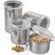 Conjunto Potes para Mantimentos Herméticos em Inox 4 Peças - Clink em oferta