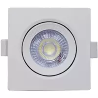Imagem da promoção Kit 10 Spot Led 7w Quadrado Direcionável Bivolt B. Frio/B. quente