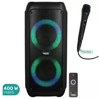 Imagem da promoção Caixa de Som Acústica Amplificada Moob 400W com Bluetooth TWS, Microfone, USB e Entrada de Guitarra