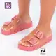 Rasteira Zaxy Fivela Feminina - Rosa em oferta