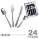 Faqueiro Jogo De Talheres Conjunto Inox 24 Peças Cozinha - Fratelli em oferta