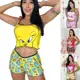 Pijama Feminino Virginia Cropped Ondinha, Baby Doll Malha em Vários Personagens - Strin Modas em oferta
