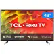 Smart TV 43” Full HD LED TCL RS530 60Hz Wi-Fi - 3 HDMI 1 USB em oferta