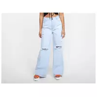 Imagem da promoção Calça Jeans Vista Magalu Wide Leg Puídos - Barra Desfiada