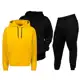 Kit Conjunto 2 Blusas De Frio Canguru Capuz e 1 Calça De Moletom Lisa Unissex - Brod em oferta