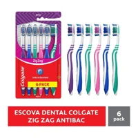 Imagem da promoção Escova De Dente Colgate Zig Zag Antibac 6 unidades