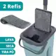 Flat Mop Vertical Lava E Seca Multiuso Com Balde 2 Refil - Home Utilities em oferta
