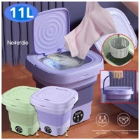 Imagem da promoção Mini máquina de lavar roupa 11L dobrável portátil moderna máquina de lavar automática roupa interior