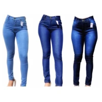 Imagem da promoção Kit 3 Calça Jeans feminina com Lycra Cintura Alta Empina Bumbum PROMOÇÃO