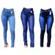 Kit 3 Calça Jeans feminina com Lycra Cintura Alta Empina Bumbum PROMOÇÃO em oferta