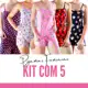 Kit 5 Baby Doll Conjunto Pijama Feminino Short Doll Conjuntinho Sexy Short Doll Camisola em oferta