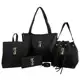 kit de bolsas feminina contem 4 lindas bolsas bolsa sacola, bolsa transversal, carteira de mao - sel em oferta