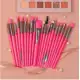 Kit 20 Pinceis Profissional / Pincel Maquiagem Neon em oferta