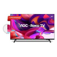 Imagem da promoção Smart Tv 32 Hd Roku Tv 32s5135/78g Preta Aoc Bivolt