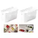 Kit 2 Potes Herméticos C/ Cesto Escorredor E Travas 1700ml - Paramount em oferta
