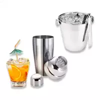 Imagem da promoção Kit Conjunto Bar Caipirinha Drink Coquetel - 3 Peças Inox - TOP HOUSE