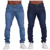 Imagem da promoção Kit 2 Calças Jeans Masculina Skinny Lycra Slim - Volgue