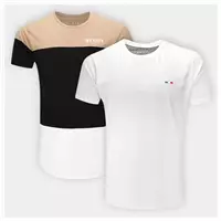 Imagem da promoção Kit Camiseta Industrie Coleção III Masculina 2 Peças