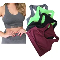 Kit 3 Top Cropped Feminino Suplex Fitness Academia Treino em oferta na Shopee