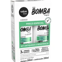 Imagem da promoção Kit S.O.S. Bomba Shampoo 200ml + Condicionador 200ml Salon Line