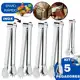 Kit 5 Pegador De Gelo Frutas Alimentos Bar Drinks Carnes Churrascaria Multiuso Aço Inox em oferta