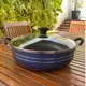 Panela Grande Frigideira Wok Silver Lines Antiaderente com alças + Tampa. em oferta