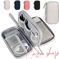 Imagem da promoção Necessaire organizadora bolsa portatil celular cabos fios armanazamento