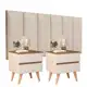 Conjunto cabeceira para cama box queen + 2 mesas de cabeceira Roma em oferta