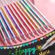 12pcs Brilhante Glitter Colorindo Caneta Metálica Marcador De Gel Colorido Metálico em oferta
